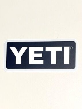 5 for $25! YETI Logo Sticker in Black and White!